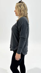 Foxwood Simplified Crew Charcoal