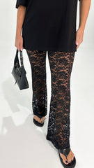 Dolce Lace Pant Black