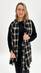 Holiday Fargo Scarf Black