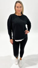 Foxwood Signature Crew Washed Black