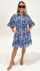 Talisman Echo Dress Blue Blossom