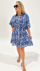 Talisman Echo Dress Blue Blossom