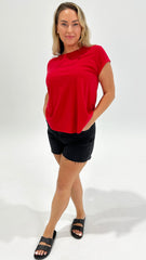 Foxwood Signature Tee Crimson