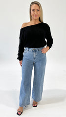 AAE Jacqui Wide leg Jean Light Blue