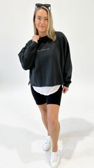 AAE Washed Box Crew Washed Black