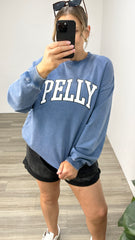 Ena Pelly EP Varsity Sweatshirt Indigo