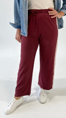 Betty Basics Evelyn Jogger Burgandy