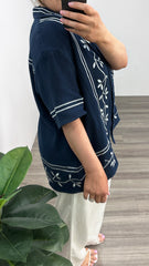 Sass Jayden Short Sleeve Shirt Navy