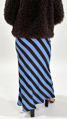 Betty Basics Bec Bias Skirt Choc Blue