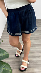 Sass Jayden Shorts Navy