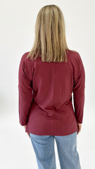 Betty Basics Munich Top Burgandy