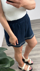 Sass Jayden Shorts Navy