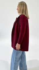 Betty Basics Bristol Coatigan Burgandy