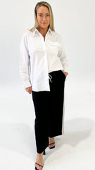 Sass Sonora Oxford Shirt White