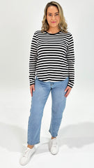 Elm Riviera Long Sleeve Tee Navy