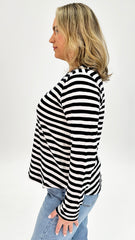 Elm Riviera Long Sleeve Tee Navy