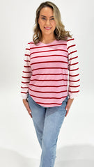 Elm Baia Long Sleeve Tee Pink