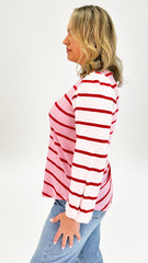 Elm Baia Long Sleeve Tee Pink