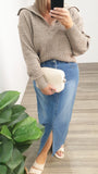 Nude Lucy Nala Rugby Knit Pebble