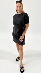 Ceres Life Agnes Tie Mini Dress Phantom