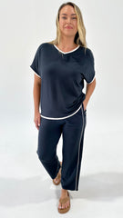 Batty Basics Clara Tee Petrol