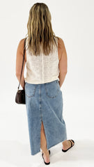 Sass Penn Knit Top Cream