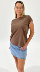 Foxwood Manly Tee Chocolate