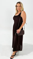 AAE Essential Maxi Dress Brown