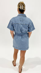 AAE Sunny Denim Dress Light Blue