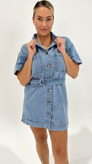 AAE Sunny Denim Dress Light Blue