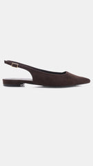 Billini Ismeralda Flat Dark Cacao Suede