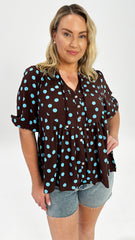Mya Polka Dot Blouse