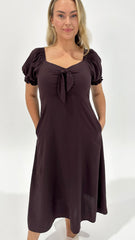 Palamena Midi Dress Chocolate