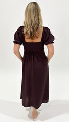 Palamena Midi Dress Chocolate