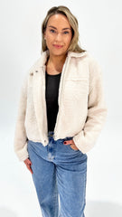 Sass Jazz Cropped Jacket Cream