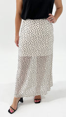 Sass Rachel Spot Mesh Skirt