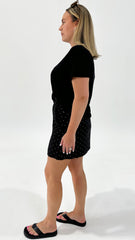 Sass George Spot Mini Skirt