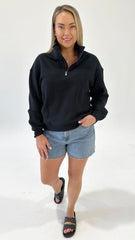 Foxwood College Zip Crew Black