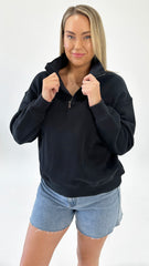 Foxwood College Zip Crew Black