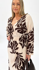Reya Floral Midi Dress