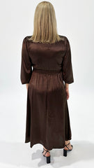 Willa Satin Midi Dress