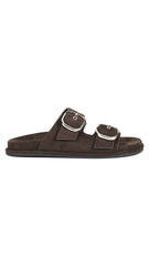 Billini Rebeca Slide Dark Cacao Suede