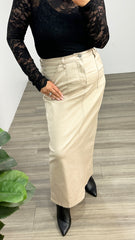 Sass Reece Skirt Tan