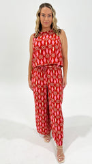 Betty Basics Copacabana Shell Top Sardinia Geo Print