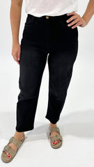 Belinda Stretch Slim Barrel Black