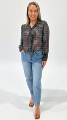 Kiko Check Blouse