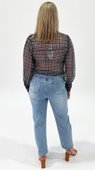 Kiko Check Blouse