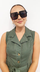 Shanty Amalfi Sunglasses Black