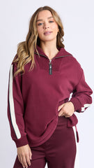 Foxwood Knit Collar Crew Port