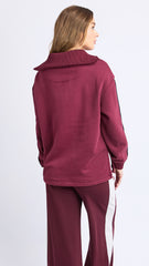 Foxwood Knit Collar Crew Port